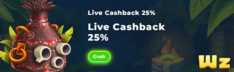 Live Casino Weekly Cashback Bonus