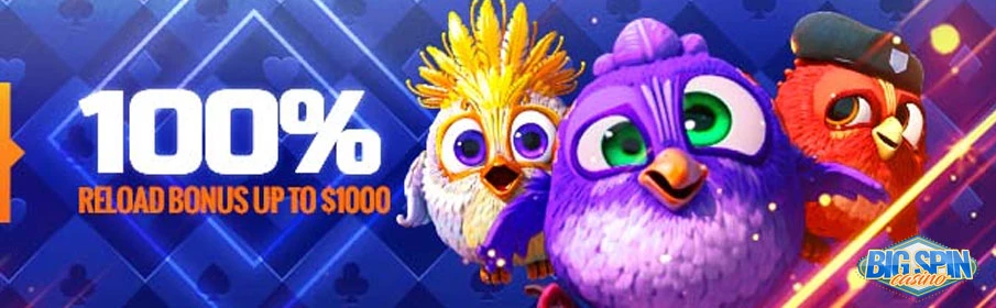 Get up to $1000 Weekly Reload Bonus