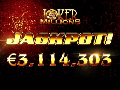 Joker Million Delivers a Massive Win of €3.1M to a Lucky Betsson Player