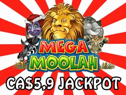 A CA$5.9 Million Jackpot Drops on Mega Moolah Slot on 10th August 2019