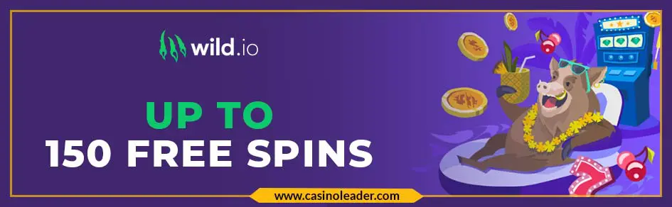  Wild io Casino up to 150 Free Spin Bonus Code on Slots