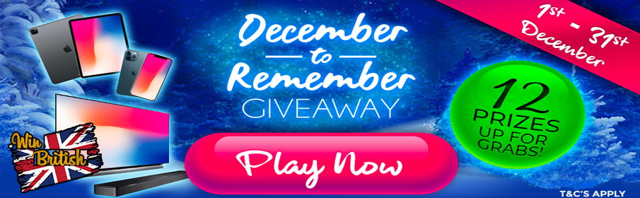 A December to Remember £9k Giveaway Promotion 