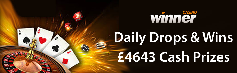 Winner Casino Daily Drops & Wins Promotion