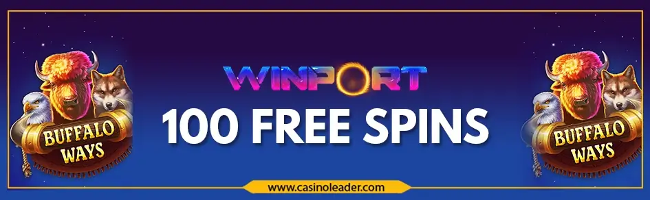Winport Casino 100 Free Spins Bonus on Buffalo Ways 