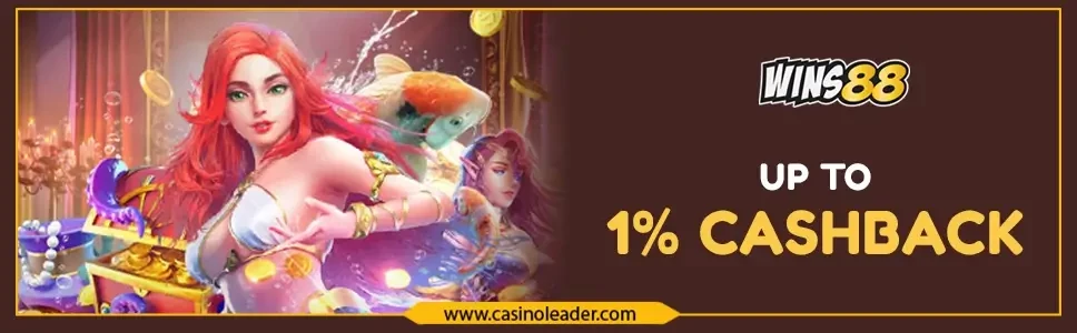 Wins88 Casino up to 1% Daily Cashback Bonus - No Max Payout Wins88 Casino up to 1% Daily Cashback Bonus - No Max Payout